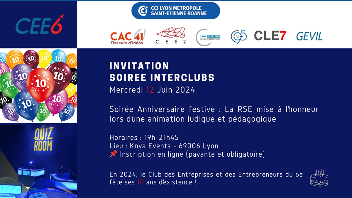Interclubs de Lyon & Villeurbanne - 10 ans du CEE6/évènement Interclubs